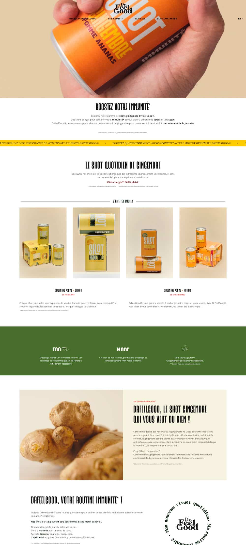 Site internet Dr Feel Good réalisé par Gaetan Saint Georges